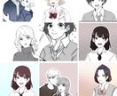 漫画調のアイコンを描きます 漫画調の絵を描きます！グレースケールと加工１つお渡しします イメージ4
