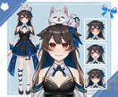格安で、ご予算に合わせてVtuber制作いたします デザインからパーツ分け、モデリング、お任せください イメージ7