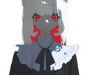 少ない色で、深く残る1枚を描きます ハイコントラストのイラストを描きます イメージ1