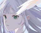 1枚絵やアイコン、ヘッダーなどのイラストを描きます 女性キャラ男性キャラどちらでも！クールな女性キャラが得意です イメージ2
