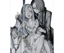 一枚絵・人物／耽美で特別感のある絵を制作します ✩他と被らない“雰囲気“のあるデザインと色使いが得意です✩ イメージ4