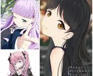 可愛いキラキラした女の子描きます あなただけのSNS用アイコン、1枚絵などを描きます。 イメージ10