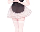 白ネコミミメイドの立ち絵販売してます TRPGや配信で使えるキャラクターイラストです イメージ2