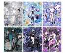 VTuber様の宣伝プロフィール画像作成致します キラキラゴテ盛りデザインが得意です！ イメージ2