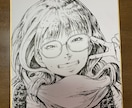 漫画に入ったような、白黒似顔絵お描きします！ます 普通の似顔絵とはちょっと違う、命を吹き込んだ似顔絵です！ イメージ1