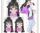 SNS用のイラスト作成致します 映える色使い、キャラクター案を作成します。 イメージ1