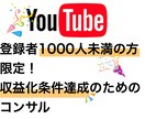 YouTube収益化コンサルします 登録者1000人＆再生時間4000時間達成したい方限定 イメージ1