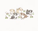 犬・猫などのデフォルメイラストをお描きします 大切なペットや好きな動物をかわいいイラストとして残したい方へ イメージ3