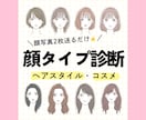 顔タイプ診断＋ヘアスタイル・コスメご提案します ✔︎顔を当てはめるのでイメージしやすい！ イメージ1