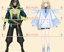 オリジナルキャラクターイラスト・立ち絵描きます 商用・二次利用OK！ SNS・動画配信・TRPG・ゲームなど イメージ3
