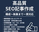 高品質なSEO記事を【記事単価制】で作成します 個人の方・企業様向けに、構成〜執筆まで一貫対応可能！ イメージ1