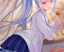 可愛く綺麗なイラストをお描きします キャラクター立ち絵や、綺麗な背景付きの一枚絵等お描きします！ イメージ6