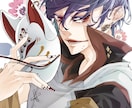 VTuber動画サムネ、1枚イラストなど制作します 中性的な綺麗かっこいい男性を得意としています イメージ4