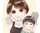 似顔絵イラスト製作いたします ポップな絵柄の表情豊かな似顔絵描きます！ イメージ3