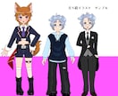 配信用の立ち絵やキャラクターデザインを制作致します 可愛い女の子や中性的なキャラクターを描くのが得意です イメージ3