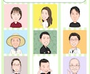 ほどよいタッチの似顔絵お描きします ■名刺やHPのスタッフ紹介、アイコンにも使いやすい！ イメージ4