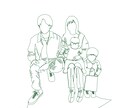 お写真を元に、オシャレな一筆描きイラストを描きます 何気ない日常を思い出にしませんか イメージ1