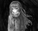 一枚絵、キャラクターイラスト描きます 可愛く、闇のある女の子が得意です イメージ5
