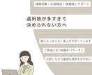 あなたの代わりに条件に合う最適候補を提案します ホテル・旅行・物件などヒアリング後に、リサーチします イメージ1
