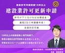 申請実績１０年以上！建設業許可更新申請書作成します 許可が下りなければ全額返金！最短２日で申請書作成します！ イメージ1