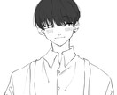 SNSアイコンなどのイラストを描きます シンプルな絵、正面からの顔が得意です。 イメージ1
