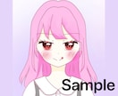 AI不使用のかわいい女の子アイコン描きます SNS向けに可愛いアイコンをオーダー制作します イメージ1