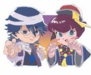 キャラクターイラストアイコンを描きます 主にアイコン利用のキャラクターイラストや絵似顔絵描きます！ イメージ3