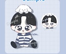 ちょこんと可愛いミニキャライラスト描けます 早くてかわいいイラスト、商用利用あり！ イメージ3