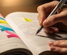 積読を最強の武器へ。あなた専用の戦略書を作ります 丁寧なヒアリング付き。本の要点を３色ペンで可視化して郵送。 イメージ2