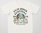音を感じるTシャツをデザインいたします フジロックフェスティバルのオフィシャルデザイナーが担当！！ イメージ2