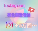 インスタグラムのリール再生回数5万回増やします Instagramの可能性を広げるお手伝い！安心の保証付○ イメージ9