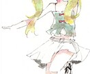 水彩イラスト描きます 水彩で女の子のイラストをお描きします。 イメージ1