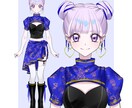 VTuber様向けキャラデザ・イラスト制作します 初心者OK！オリジナルキャラクターのデザイン＆パーツ分け イメージ5