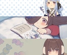 SNSヘッダーイラスト制作します かわいいヘッダーにしたいかたにおすすめです イメージ2