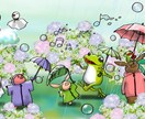 可愛らしいイラストを心を込めて描きます ポップな可愛らしいキャラクターイラストを描きます♪ イメージ3