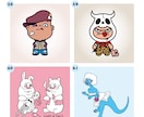 オリジナリティーのあるキャラクターをデザインします ポップからクール、シュールなイメージも幅広く表現いたします イメージ10