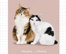 うちの子・ペットの似顔絵イラストを制作します 犬・猫のお写真から、やさしい雰囲気のオーダーメイドイラストに イメージ1