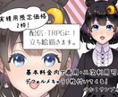 配信やTRPG用にオーダーメイドでお仕立てします 【実績用限定２枠価格】商用・二次利用可の立ち絵描きます。 イメージ1