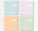 シンプルでおしゃれな地図作成します HPやInstagramに掲載するシンプルな地図作成 イメージ2