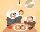 やさしい世界観◎絵本風の特別な一枚を描きます 【ビジネス利用も可】 オプション追加で幅広くご利用可能です。 イメージ2