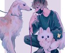 ご希望のイラストをお描きします アイコン、立ち絵、一枚絵などご対応いたします！ イメージ6