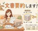 長文をスッキリ要約！読みやすい文章に整えます 他サイト実績45件超◎AI×手作業で速く正確に要点を絞ります イメージ2