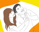 SNSのアイコン、結婚式などで使える似顔絵ます 結婚式のタピストリー、贈り物に添えたり、喜ばせるアイテム イメージ1