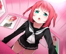 女の子キャラの一枚絵、立ち絵、イラスト描きます 可愛い女の子描くよ！版権、オリジナル可能です！ イメージ7