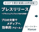 プレスリリースのブラッシュアップor作成します 累計実績数130件までの期間限定価格！お急ぎもご相談ください イメージ1