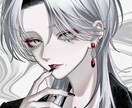 ダウナー・サブカル系のアイコンイラストを制作します 影のある魅力的なキャラクターをお届けいたします イメージ4
