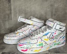 世界に1つだけのオリジナルスニーカー作ります ペイントショップStep by Step プレゼントにも！ イメージ7