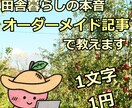 田舎暮らしのリアルをオーダーメイドで解説します 住んでみないと分からない田舎暮らしの本音をあなた専用の記事に イメージ1