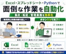 Excel/Python/GASで業務自動化します 集計・転記・管理業務を効率化します イメージ1