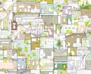 手描きで住宅・建築パースを制作します 住宅内観パースからコンペ案、鳥瞰図や断面パースも表現します。 イメージ10